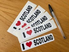 I love Scotland Stickers