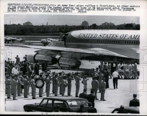 1965 press photo - press, adlai