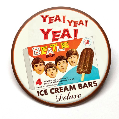 Beatles ice cream bars - cream, fridge