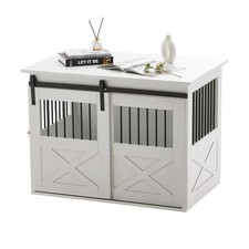 Large Dog Crate End Table Pet