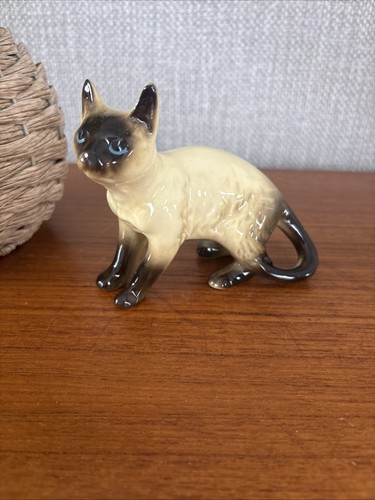 Vintage siamese cat ceramic - siamese,