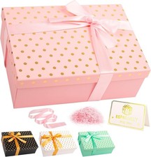 Luxury Pink Gift Box with Lid