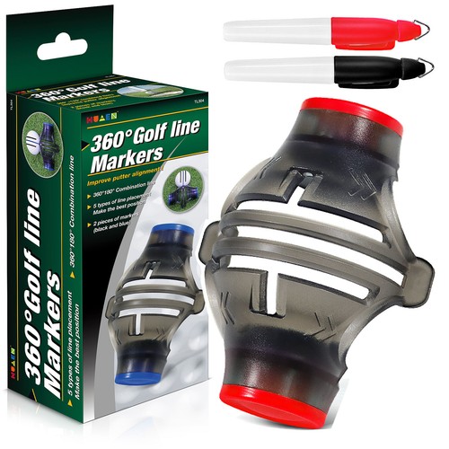 360 rotate golf ball line - rotate,