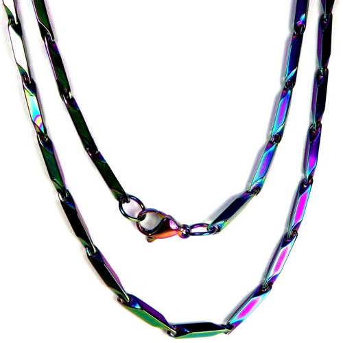 Rainbow bar link chain - link,