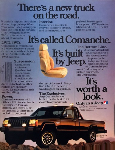 1986 jeep comanche pickup - 1986,