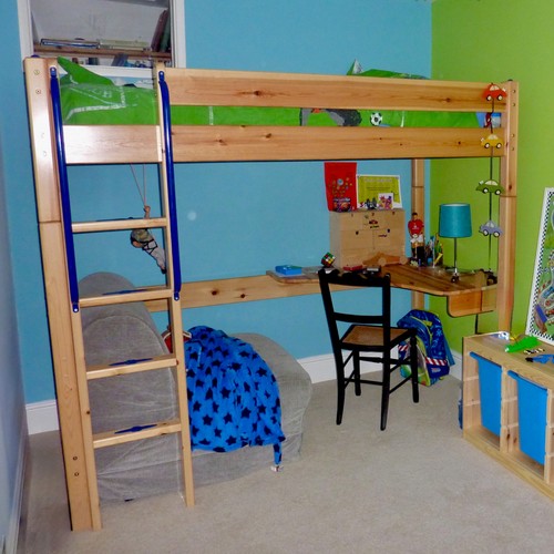 High sleeper with desk - ,, thuka