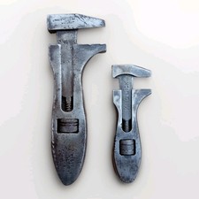 2x Vintage Adjustable Spanner