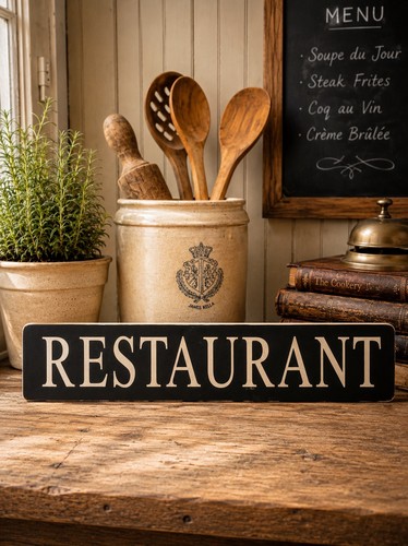 Restaurant sign wooden signs - restaurant,