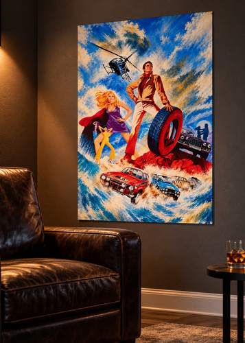 Retro automotive garage wall - automotive,