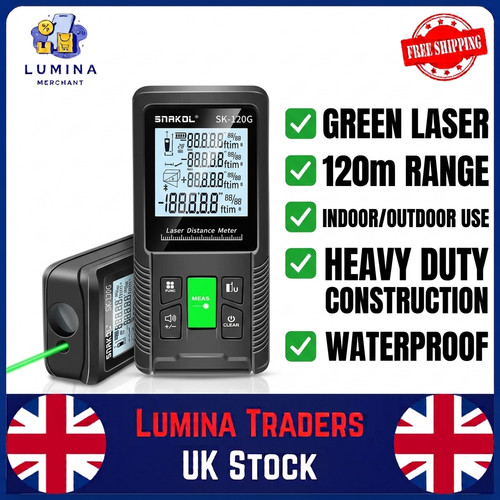 Laser tape measure - tape, green