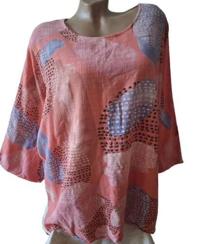 Italy women pink - pink, cotton