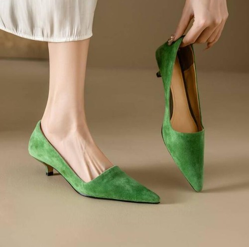 Womens fashion suede pointed - fashion,