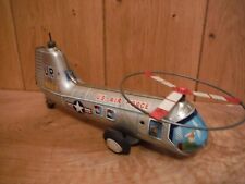 TN Toys Japan US Air Force damaged tinplate Helicopter (12)