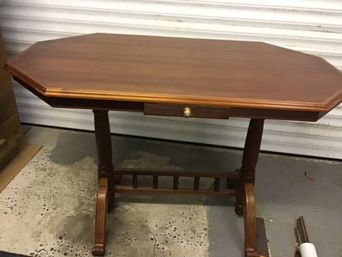 Mahogany console hallway table - mahogany,