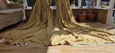 GOLD PATTERNED COTTON  LINED