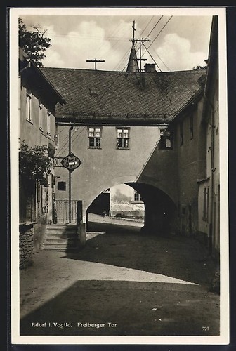Postcard adorf vogtld - of,