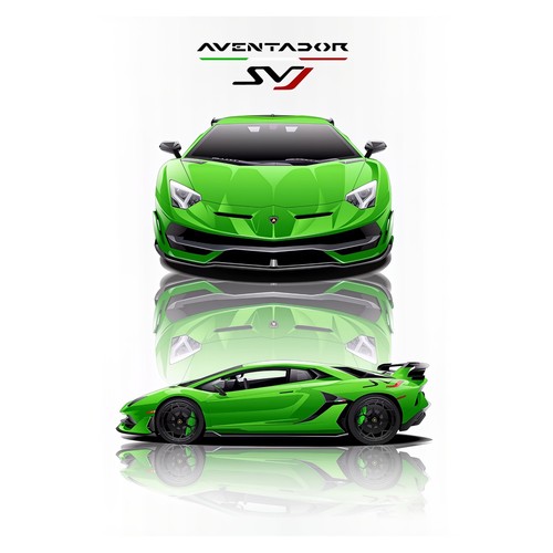 Green sports car - car, |