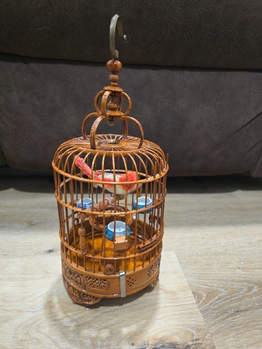 Vintage chinese wood bird - chinese,