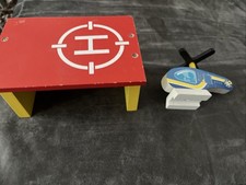 Early Learning Centre : Toy Wooden Helipad And Helicopter