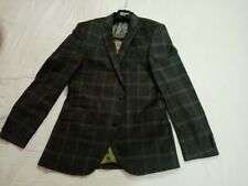Gibson London Dark Green Checked Mens Two Piece  Suit Jacket 38R Trousers 32