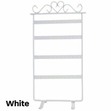 1/2x Earring Hanging Display Rack 48 Holes Jewelry Organizer Metal Stand Holder