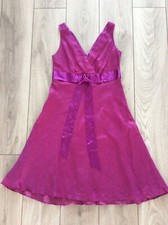 **SIZE 12 STUNNING CERISE PINK DRESS FROM MONSOON PETITE, LINEN & SILK (9)**