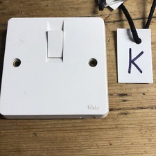  Tenby Glacier White 20A Double Pole Switch c/w flex outlet. New old stock