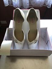 Pink by Paradox Champagne Satin & Diamanté Wedding / Party Shoes