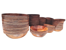 Wooden Round Bowl Snack Salad