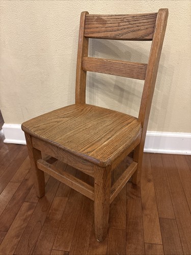 Vintage solid oak wood school - vintage,