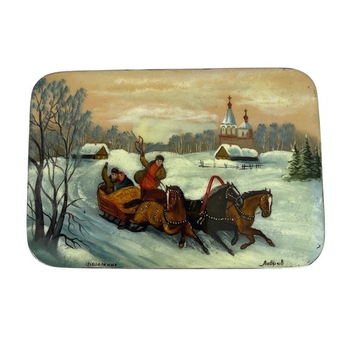 Fedoskino russian lacquer box - fedoskino,