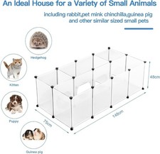 DIY Pet Playpen, Portable Plastic Yard Fence for Small Animals 18Panels -AUCTION