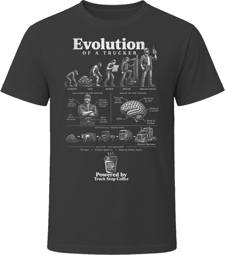 Evolution trucker funny - evolution,