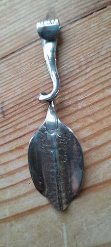 Unusual silver spoon - spoon, pendant