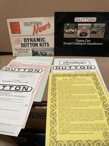 Dutton kit cars sales brochure - sales,