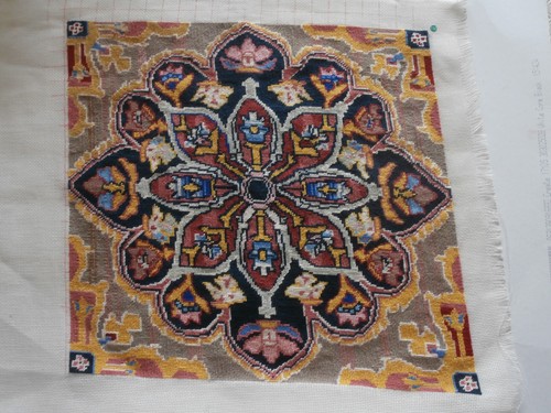 Completed tapestry cushion