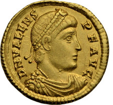 Valens, gold solidus