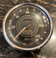 Triumph TR 2 / TR3 ? Jaeger Domed glass speedometer  used / not tested as photos