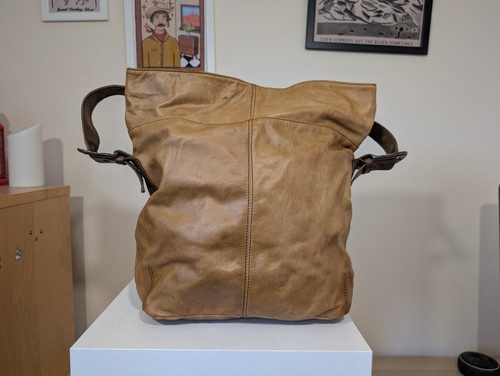 Large tan leather - tan,