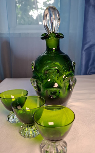 Vintage swedish aseda - aseda, emerald
