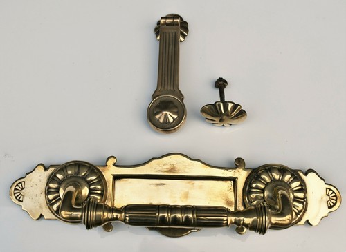 Victorian letterplate and door - and,