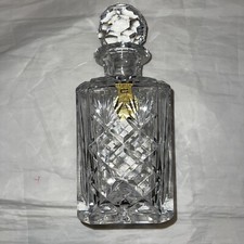 Webb Corbett Square Lead Crystal Spirit Decanter