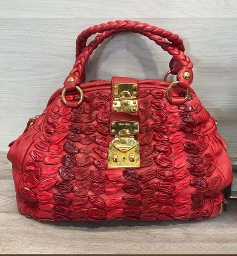 Miu red leather dome - miu,