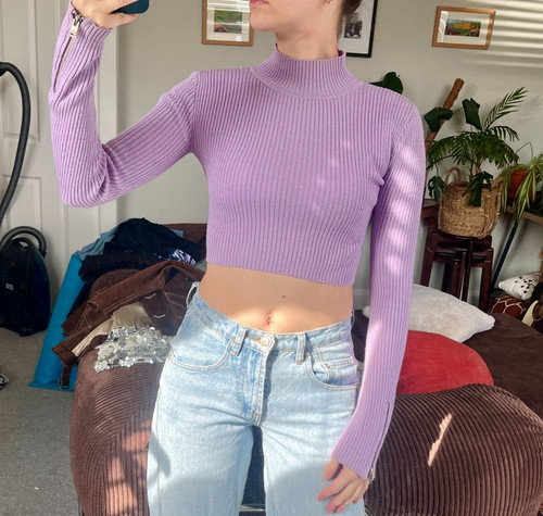 Unif lilac turtleneck long - unif,