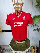 adidas Liverpool  Fc home Shirt 1985/1987 Size M  (CROWN PAINTS)