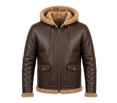 Men aviator bomber jacket - b3,