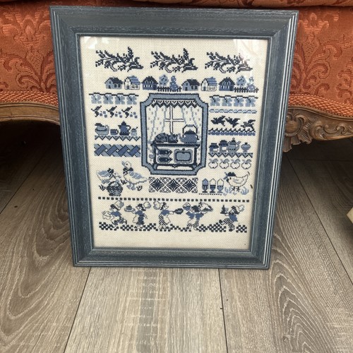 Framed vintage tapestry - framed,