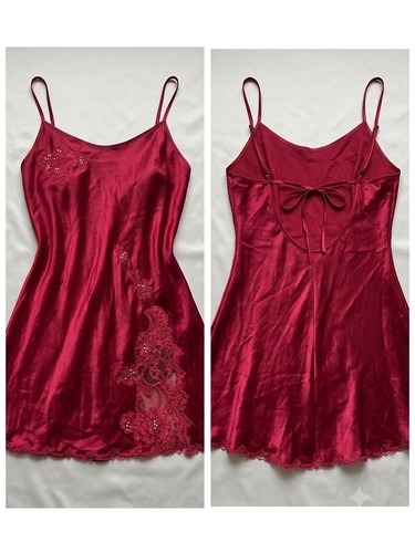 Y2k victorias secret red slip - y2k,