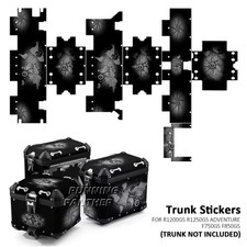 Aluminum Box Trunk Middle/Side Stickers Protection Decal For BMW R1250GS R1200GS