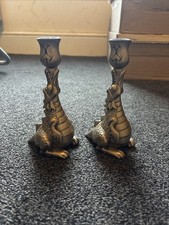 Zoei 2000 Bronze Candle Stick Holders Pair of 2 Candle Holders